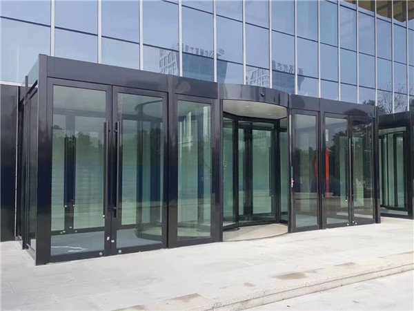 感应门旋转门安装