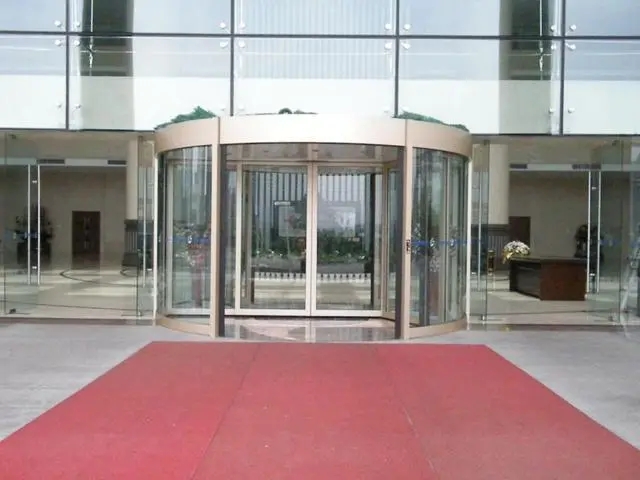 旋转门厂家讲解两翼、三翼、四翼旋转门